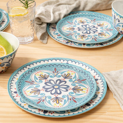 12 pc Outdoor dinnerware set - Medallion - bzyoo