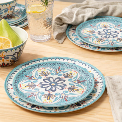 12 pc Outdoor dinnerware set - Medallion - bzyoo