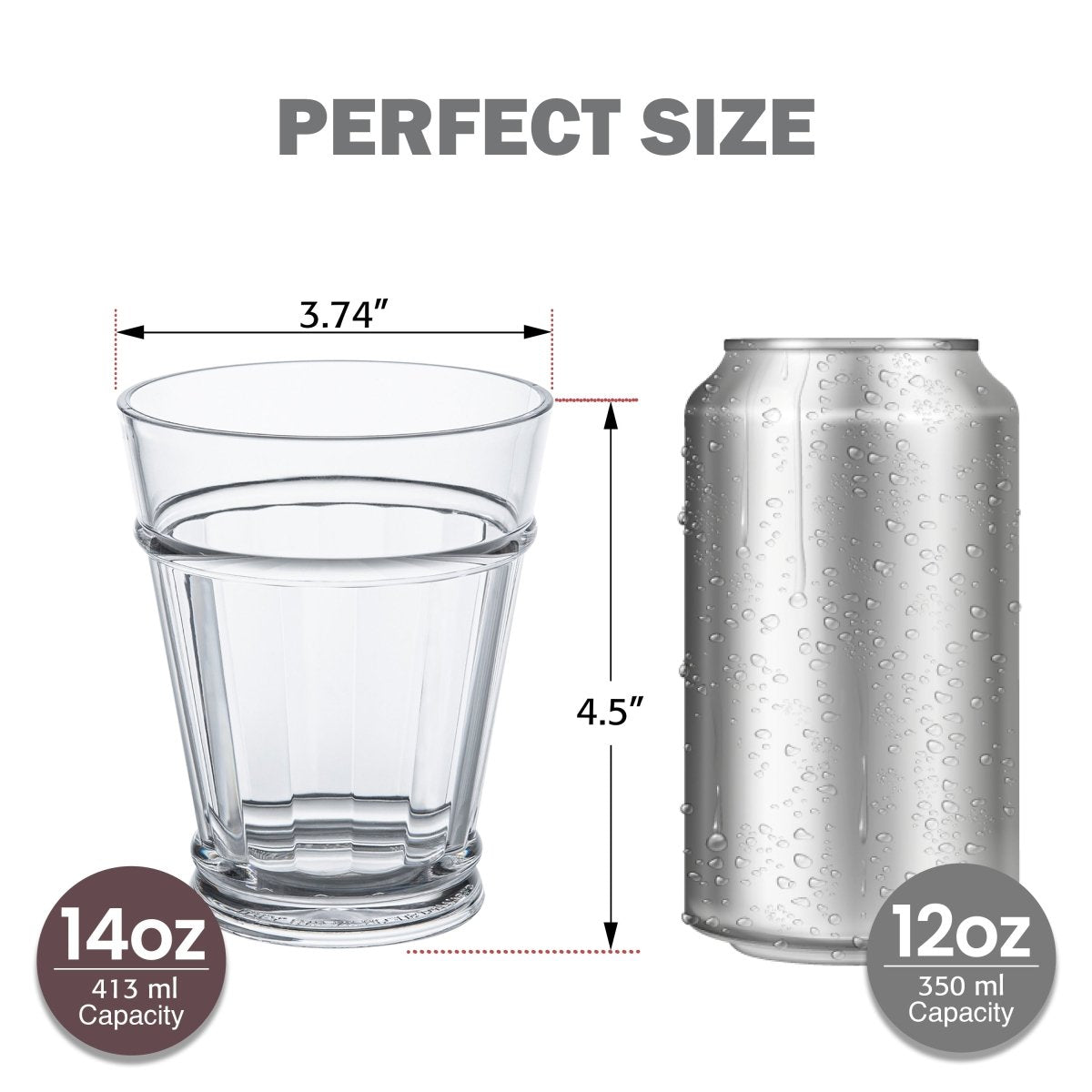 14oz Liberty Short Tumbler Set – 4 Piece - bzyoo