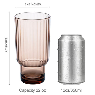 22oz Serenity Highball Tumbler Set – 4 Piece - bzyoo