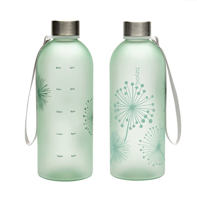 32oz Time Marker Tritan Water Bottle w/ Carrying Strap - Dandelion Green - bzyoo