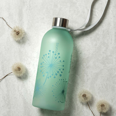 32oz Time Marker Tritan Water Bottle w/ Carrying Strap - Dandelion Green - bzyoo