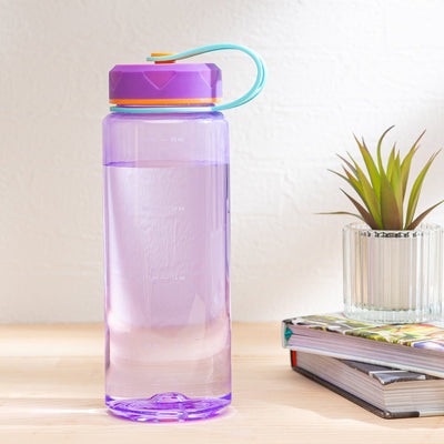 36oz HydroPop Water Bottle w/ Strap and Measurement - Purple - bzyoo