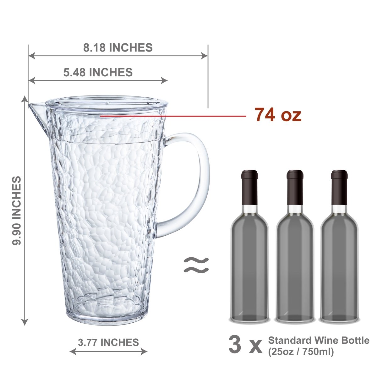 74oz ChillCraft Clear Pitcher - bzyoo