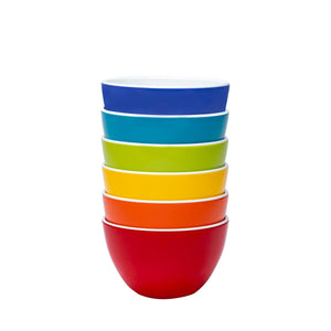 bzyoo 6pc 5.5 - Inch 30.4 OZ ColorPop Bowls - Bright Color - bzyoo