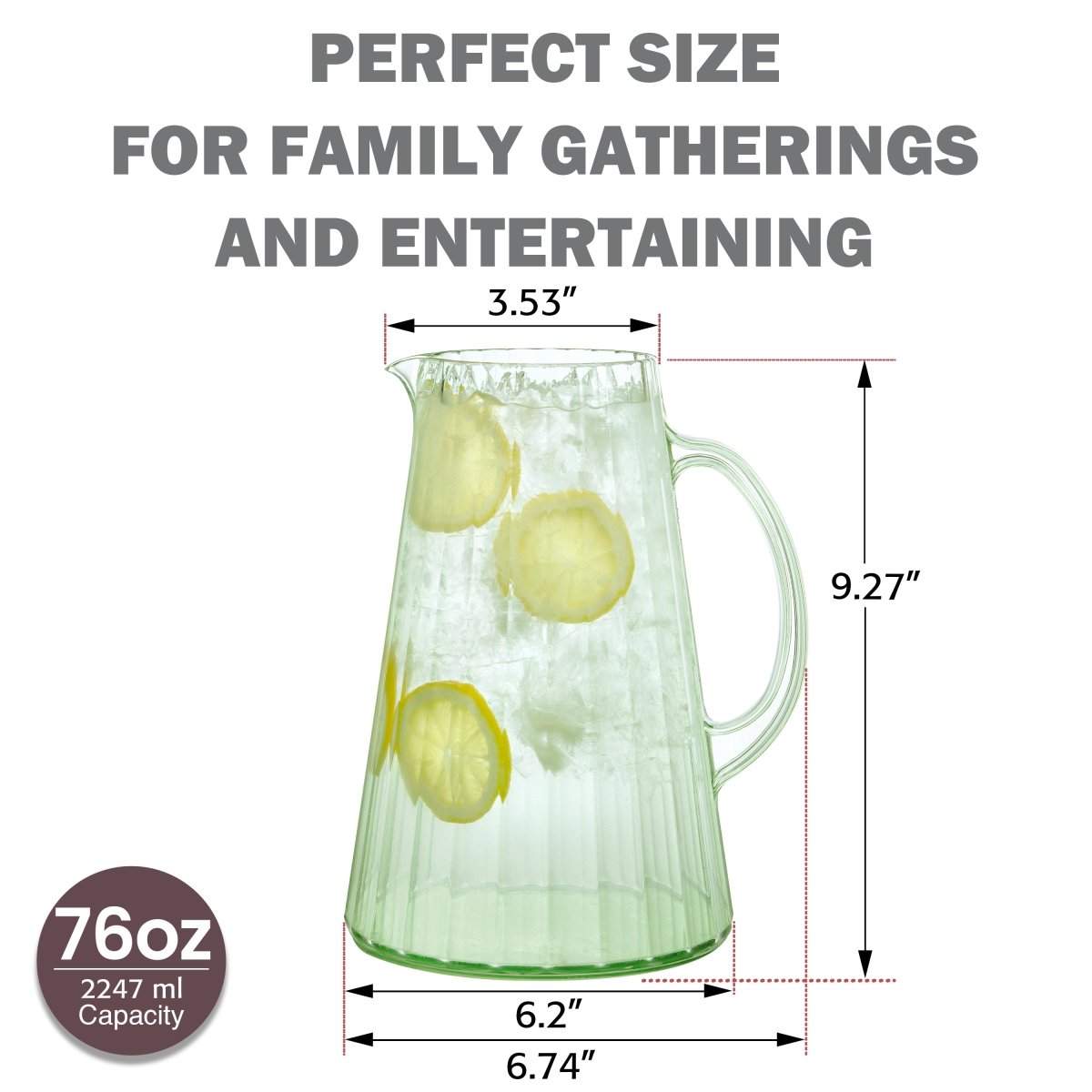 ChillClassic 76 oz BPA - Free Water Pitcher - bzyoo